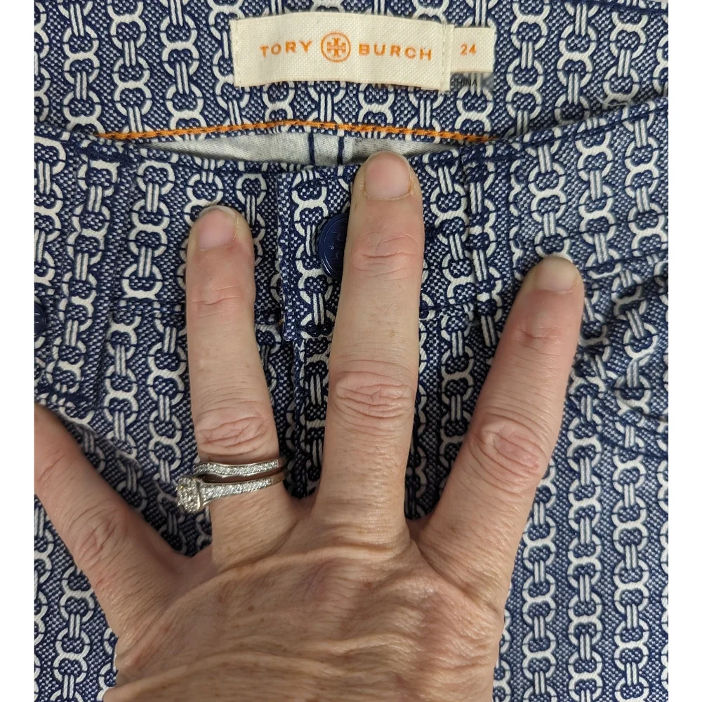 Tory Burch Gemini Link Pannier Cropped Pants 24
